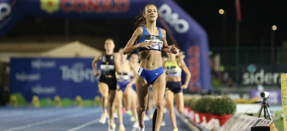 Nella foto di Valeria Biasioni, la vittoria di Nadia Battocletti nei 1500 metri al 62° Palio Città della Quercia Nella foto di Valeria Biasioni, la vittoria di Nadia Battocletti nei 1500 metri al 62° Palio Città della Quercia